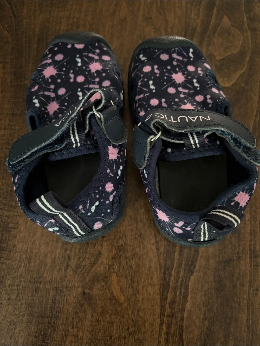 Nautica Kids Navy with Pink Splash Water Shoes